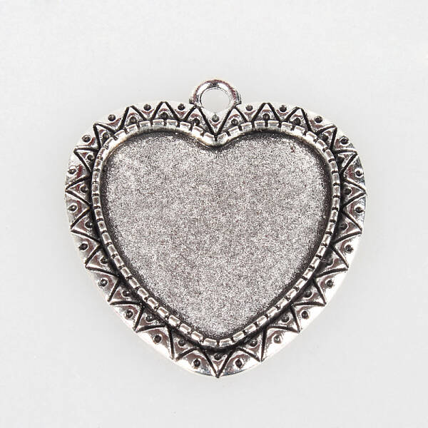 Vintage Tibetan Style Alloy Pendant Cabochon Bezel Settings