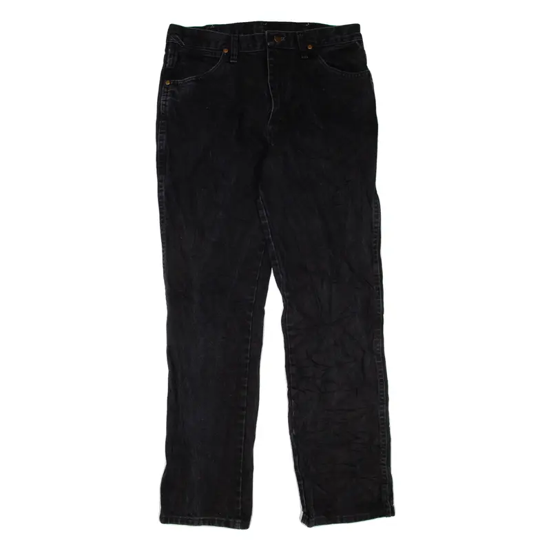 WRANGLER Womens Jeans Black Regular Straight W32 L31