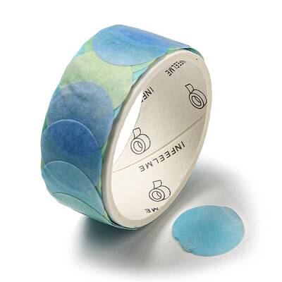 Round Adhesive Decorative Paper Tapes