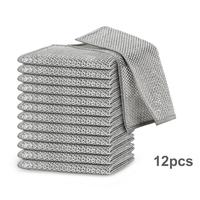 24 Counts Multipurpose Non-Scratch Wire Dishcloth, Reusable Dishwashing Rags for Wet & Dry Use, Kitchen Cleaning Cloth for Si...