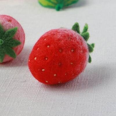 Strawberry Needle Felting Kit
