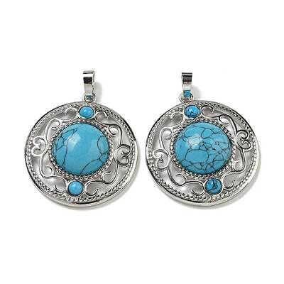 Synthetic Blue Turquoise Pendants