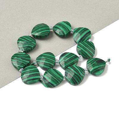 Synthetic Malachite Beads Strands