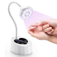 Nail Lamp, Cordless UV LED Nail Lamp, Auto Sensor with 4 Timers, Rechargeable Flash Cure Lamp with Love Base, Great for DIY H...