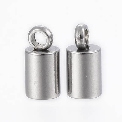 Tarnish Resistant 201 Stainless Steel Cord Ends