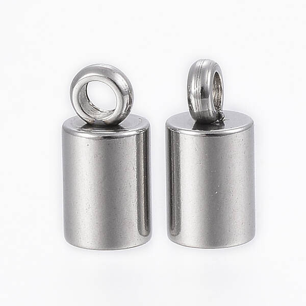 Tarnish Resistant 201 Stainless Steel Cord Ends