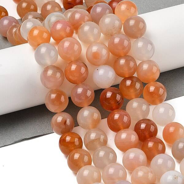 Natural Red Agate Beads Strands