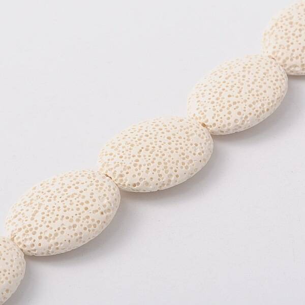 Synthetic Lava Rock Bead Strands