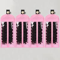 Durable Cover Wig Storage Bag, 4/5pcs Zipper Transparent Dustproof Design Wig Storage Bag with Hook, Heatless Styling Tools f...