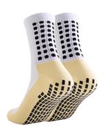 Men's Colorblock Athletic Socks, 2024 Summer Non-slip Gripper Pads for Football Basketball Sports with Grippers, Grip Pads fo...