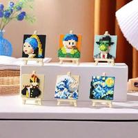 Art Painting Series Micro Building Blocks, 1 Box DIY Building Blocks Toy, Creative and Educational Building Blocks for Boys &...