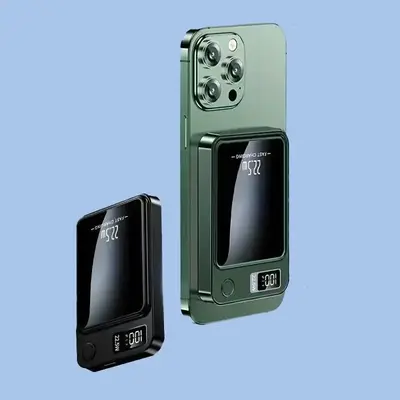 10000mAh Magnetic Wireless Power Bank, 1 Count Portable 22.5W PD20W Fast Charging Power Bank, Portable Charger for iPhone & A...