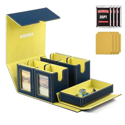 Outdoorfun 5-in-1 960+ Card TCG Deck Box with Commander Display Window – Detachable Trading Card Storage Case with Dividers...