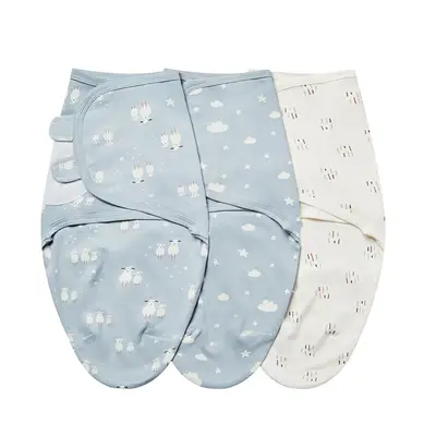 Insular Baby Swaddle Blankets – Cotton Newborn Baby Sleepsack Set & Breathable Cotton Toddler Sleep Sack, 3-Pack Adjustable...