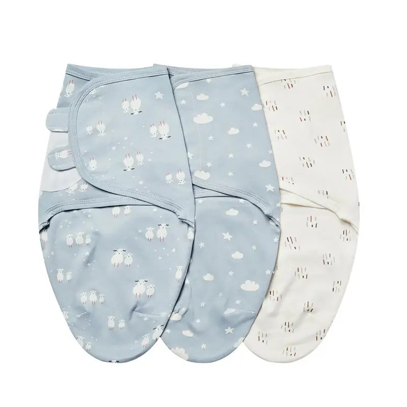 Insular Baby Swaddle Blankets – Cotton Newborn Baby Sleepsack Set & Breathable Cotton Toddler Sleep Sack, 3-Pack Adjustable...