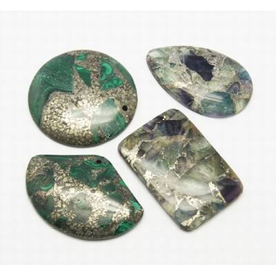 Natural Malachite Pendants