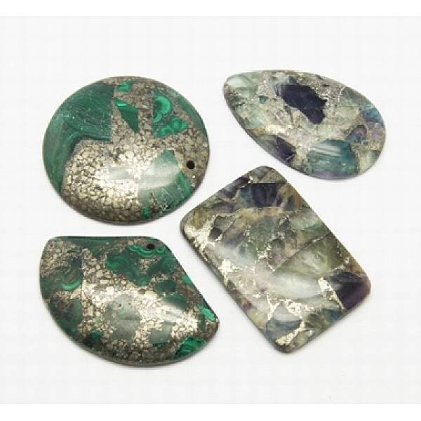 Natural Malachite Pendants