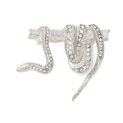 Zinc Alloy Crystal Rhinestone Enamel Brooch