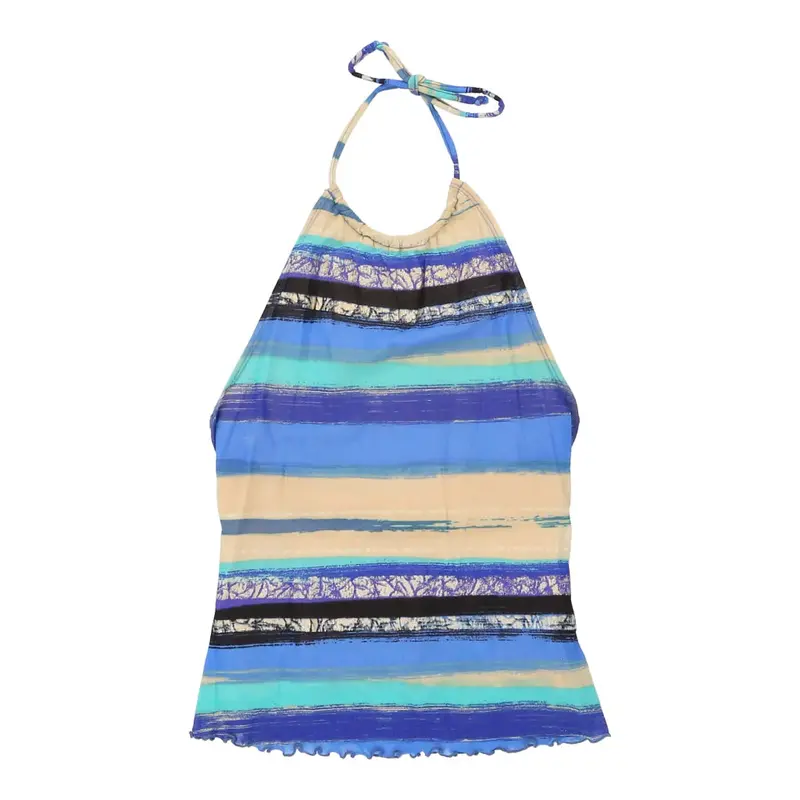 Moschino Jeans Striped Blouse - Small Multicoloured Polyamide | Size: small