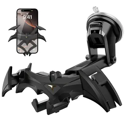 Cool Mechanical Bat Wings Design Car Phone Holder, Universal Vent & Windshield Mount, Gravity Lock for Hands-Free Use, Unique...