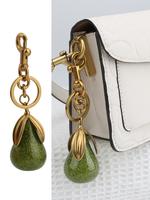 Cute Pear Design Keychain for Bags, Fashionable Novelty Keychain for Women & Men, Trendy All-match Pendant for Birthday Gift