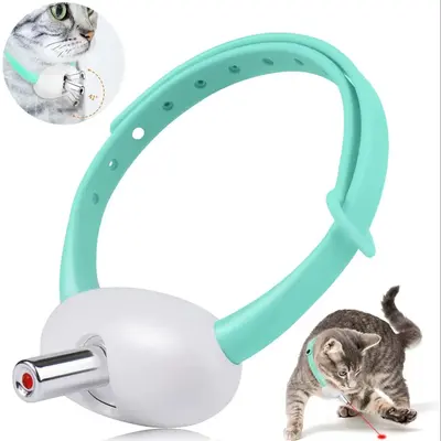 USB Rechargeable Automatic Cat Toy, 1 Count Adjustable Angle LED Light Pet Interactive Toy with 2 Lighting Modes, Detachable ...
