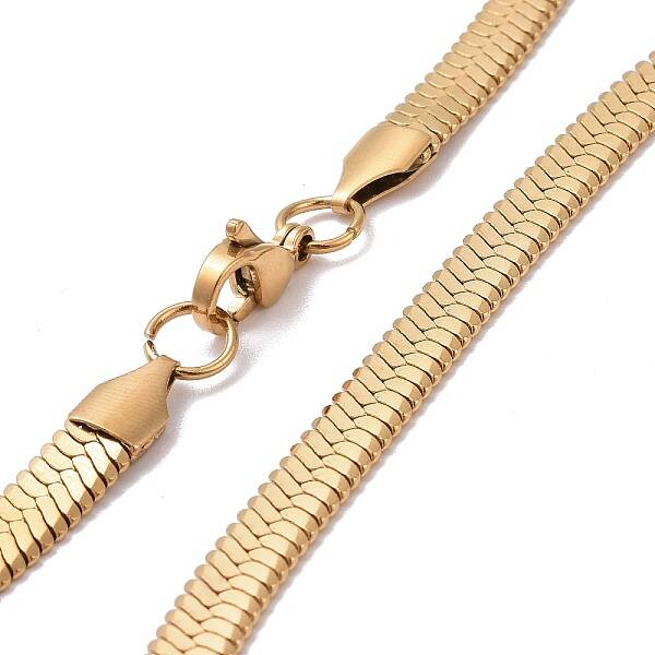 PVD Vacuum Plating 304 Stainless Steel Snake Chains Necklaces