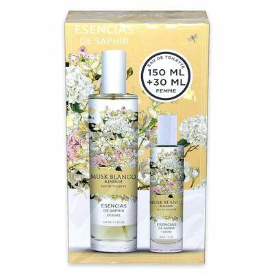 Saphir essences edt 150 ml + edt 30 ml white musk & jasmine