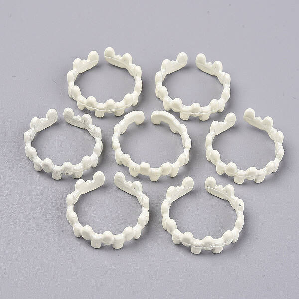 Spray Painted Alloy Cuff Rings