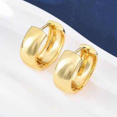 Brass Hoop Earrings