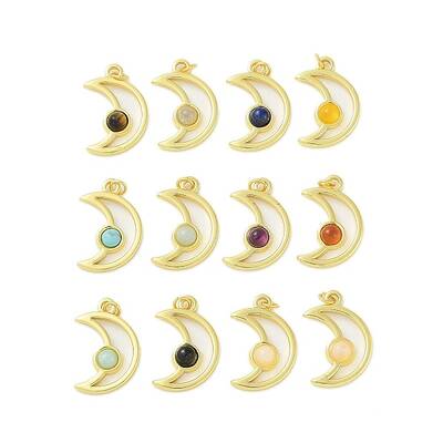 Natural & Synthetic Mixed Gemstone Pendants