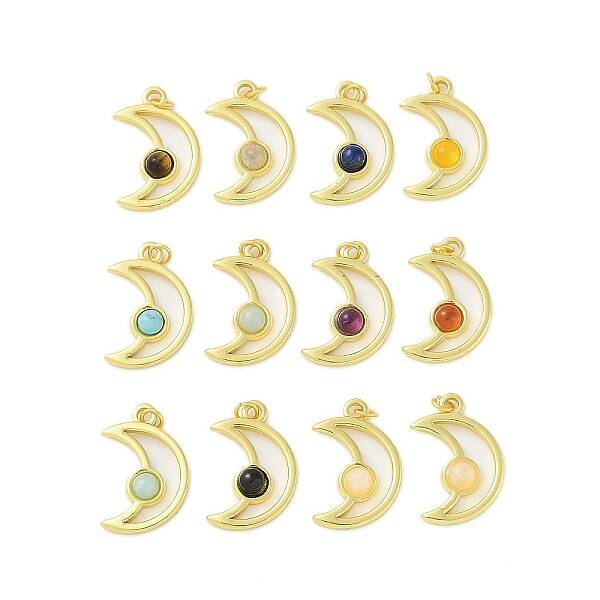 Natural & Synthetic Mixed Gemstone Pendants