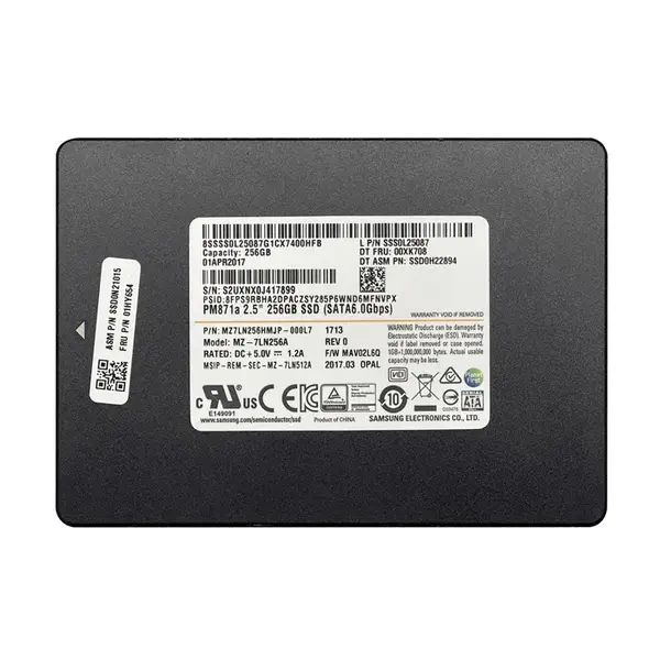 01HY654 Lenovo 256GB Triple-Level Cell SATA 6Gb/s 2.5-Inch Solid State Drive