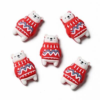 Opaque Christmas Resin Cabochons