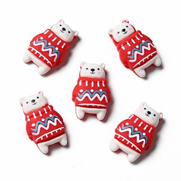 Opaque Christmas Resin Cabochons