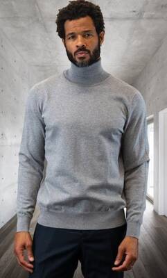 Mens Sweater Grey - Wool And Cashmere Fabric