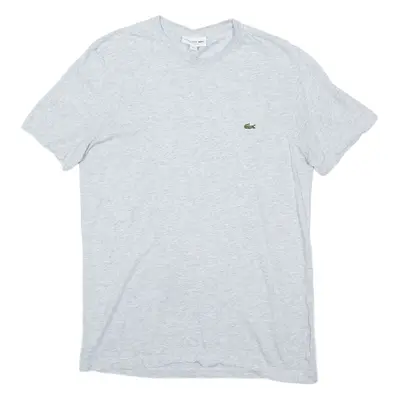 LACOSTE Mens T-Shirt Grey M