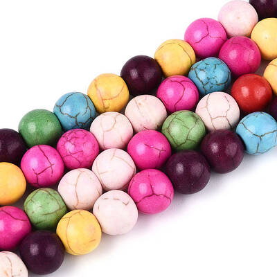 Synthetic Turquoise Beads Strands
