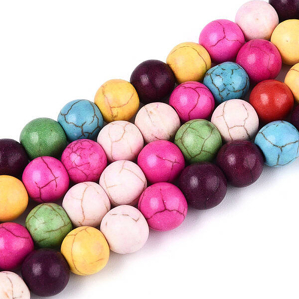Synthetic Turquoise Beads Strands