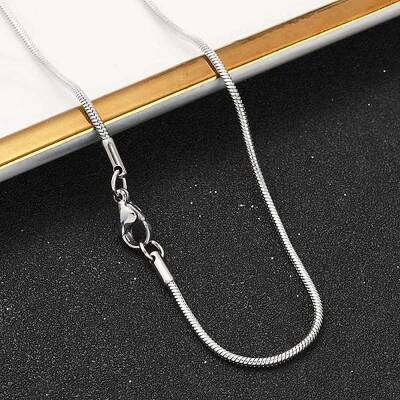 Tarnish Resistant 1.5mm 316 Surgical Stainless Steel Snake Chain Necklaces