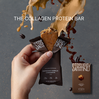 Stars + Honey | The Protein Bar - Espresso Vanilla Cinnamon with Cocoa, All-natural with Collagen, Gluten-free, Dairy-free, S...