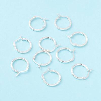925 Sterling Silver Hoop Earrings