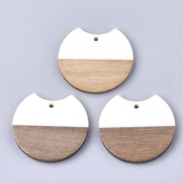 Resin & Walnut Wood Pendants