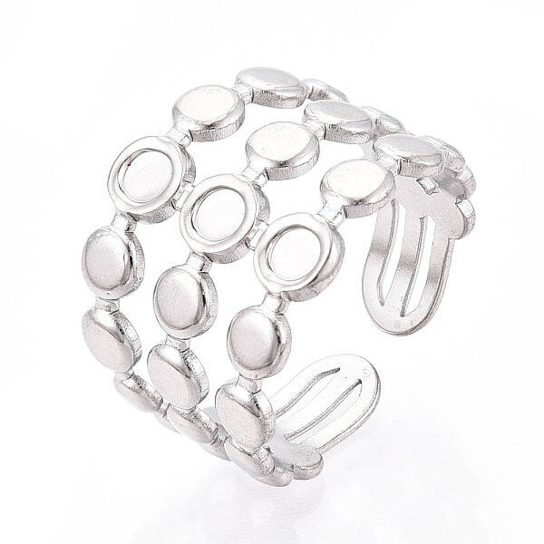 304 Stainless Steel Cuff Rings Components