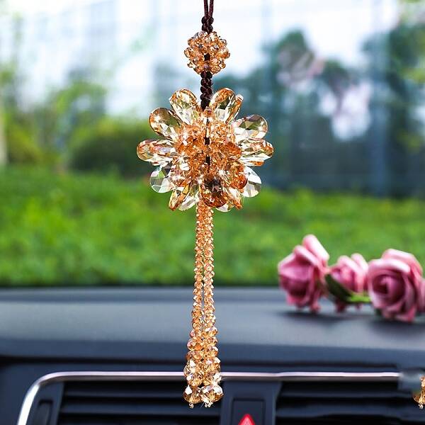 Glass Flower Pendant Decorations