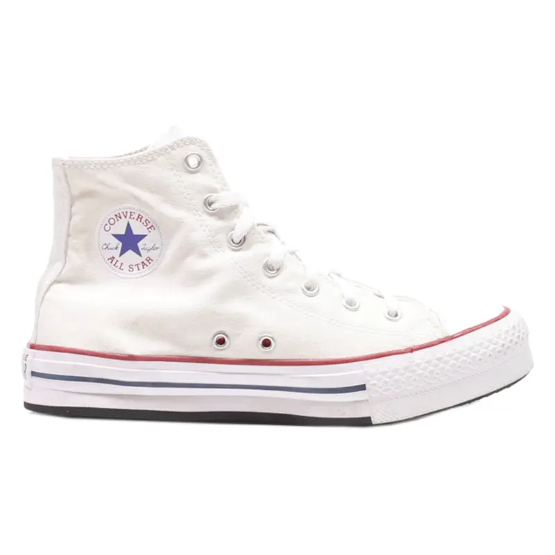 CONVERSE Converse Chuck Taylor All Star High Top Trainers White Canvas Mens UK 5.5