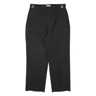 DAMART Womens Trousers Grey Regular Straight Wool W30 L25
