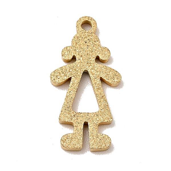 304 Stainless Steel Textured Pendants