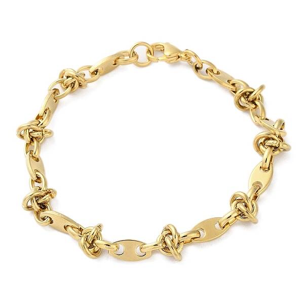 304 Stainless Steel Oval Link Chain Bracelets for Women