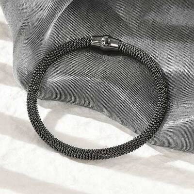 304 Stainless Steel Mesh Chain Bracelets for Women Men